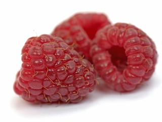 Himbeeren, Rubus idaeus, Früchte