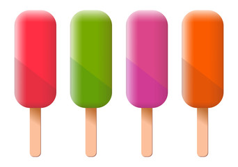 Vector illustration collection ice cream