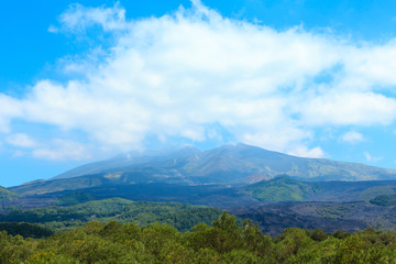 Etna volcano view, Sicily, Italy