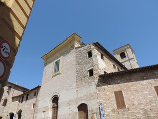 Fototapeta na wymiar Case di Spello, Umbria, Italia