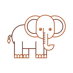 african elephant isolated icon vector illustration design