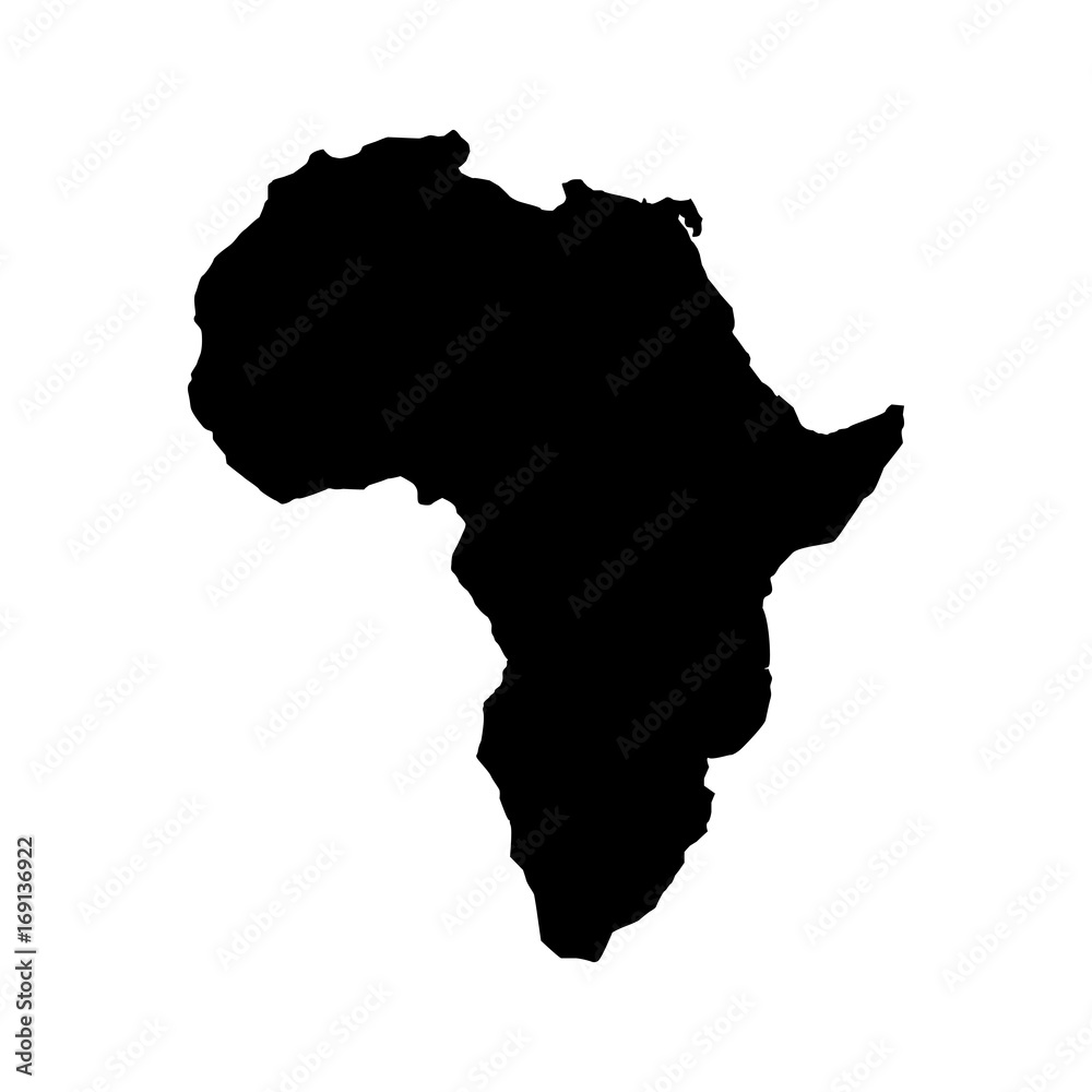 Canvas Prints africa map isolated icon vector illustration design