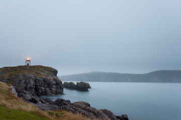 Fototapeta na wymiar Fort Point Lighthouse Trinity Newfoundland Canada