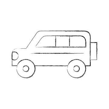 safari van isolated icon vector illustration design