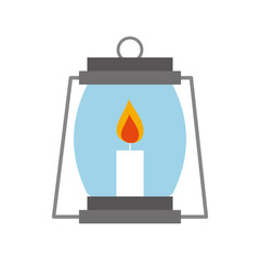 lantern camping isolated icon vector illustration design