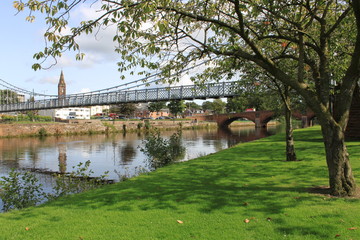 Suspension bridge - Dumfries - Scotland