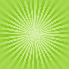 Abstract background. Soft Green rays background. Vector