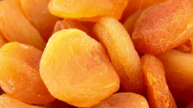 Dried Apricots as seamless loopable 4K footage