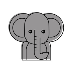 african elephant isolated icon vector illustration design