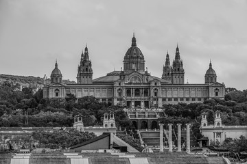 Fototapeta na wymiar National Palace in Barcelona - Palau Nacional MNAC