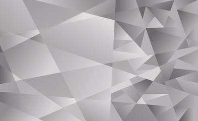 Abstract Gray polygonal background. Vector