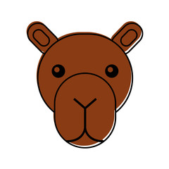 african camel isolated icon vector illustration design