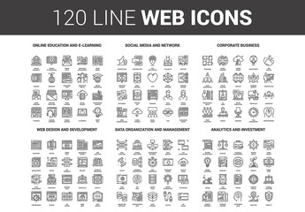 120 Line Art Icons 2
