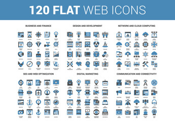 120 Blue Icons 1