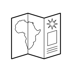 Safari brochure in Africa vector illustration design