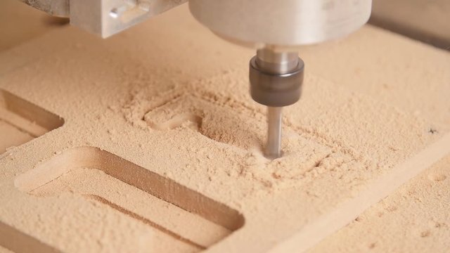 Cutting wood with a milling machines