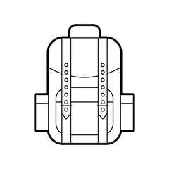 camping bag isolated icon vector illustration design