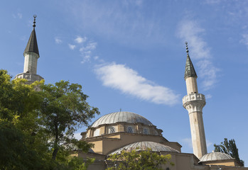 Fototapeta na wymiar Juma-Jami Mosque in the city of Evpatoria, Republic of Crimea, Russia