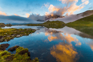 lago nero al passo gavia