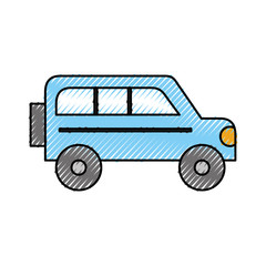 safari van isolated icon vector illustration design