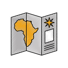 Safari brochure in Africa vector illustration design