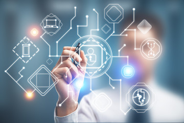 Innovation and communication concept