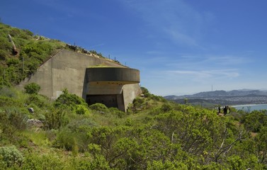 Casemate of Battery 129 on Hawk hill,San Francisco bay, California, USA