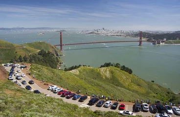 Cercles muraux Plage de Baker, San Francisco Golden gate bridge, San Francisco, California, USA
