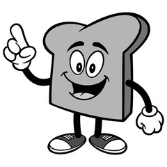 Bread Slice Talking Illustration