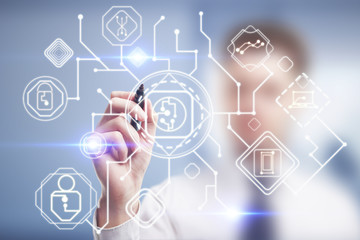 Innovation and infograph concept