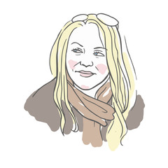 Portrait of a young woman