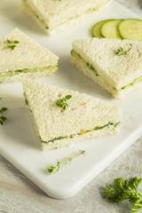 Homemade Cucumber Tea Sandwiches