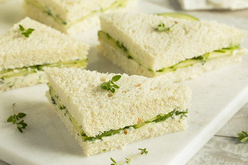 Homemade Cucumber Tea Sandwiches