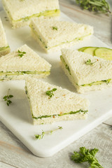 Homemade Cucumber Tea Sandwiches
