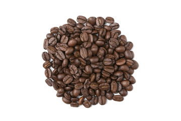 Pile of coffee beans