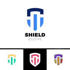 Rate Shield Secure Logo Template Design Vector