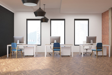 Open space office interior