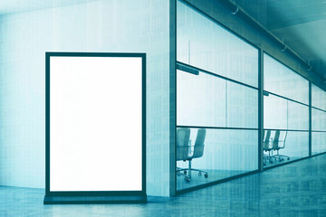 White office lobby, poster, double