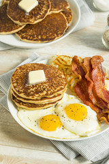 Healthy Full American Breakfast