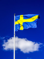 Schwedische Flagge, Schweden, Uppland, Uppsala