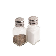 salt and pepper shakers isolated on a white background © rCarner