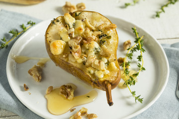 Homemade Baked Pears with Blue Cheese