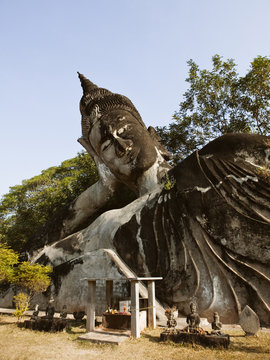 Statues at Xieng Khuan Buddha Park Vientiane Laos