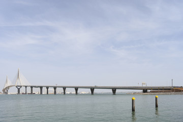 Fototapeta na wymiar Puente de Cádiz, puente de la Constitución de 1812,o puente de La Pepa