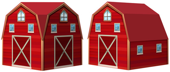 Red barn in 3D design © blueringmedia