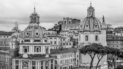 Beautiful city of Rome - view from National Monument