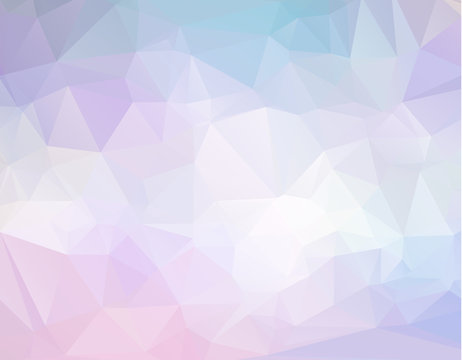 Multicolor purple, pink polygonal illustration, which consist of triangles. Geometric background
