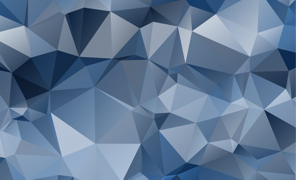 olygonal abstract background consisting of triangles blue color