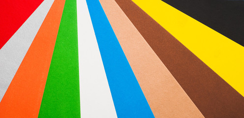 colored paper, colored background, cardboard to create an application