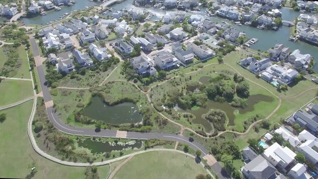 Thesan Island in Knysna, South Africa Aerial View
